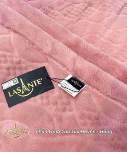 Chăn Lông Cáo Lux Haven Hồng 2 (2)