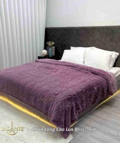 Chăn lông cáo Lux Bliss cao cấp chính hãng Lasante 4 Chăn Lông Cáo Lux Bliss Tím (1)