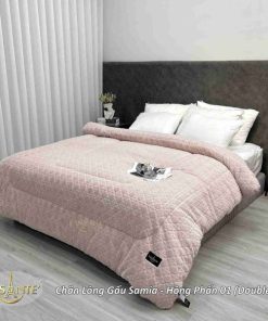 Chăn Lông Gấu Samia Hồng Phấn 01 (doube) 2 34