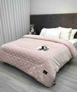 Chăn Lông Gấu Samia Hồng Phấn 02 (double) 3 1