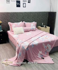 Bộ chăn ga gối Luxecool Bích Trà 1 Bộ chăn ga gối Luxecool Bích Trà