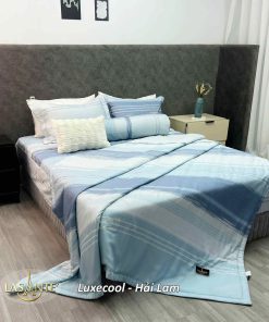 Bộ chăn ga gối Luxecool Hải Lam 1 Bộ chăn ga Luxecool Hải Lam