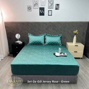 Bộ Ga Gối Lụa Jersey Green - Lasante