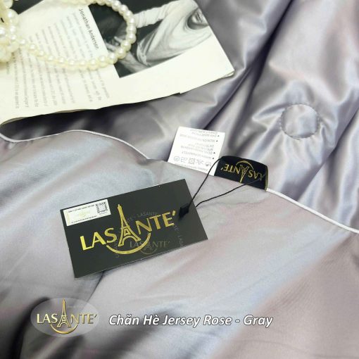 Chăn hè lụa Jersey Gray - Lasante