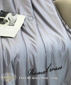 Chăn hè lụa Jersey Gray 1 Chăn hè lụa Jersey Gray - Lasante