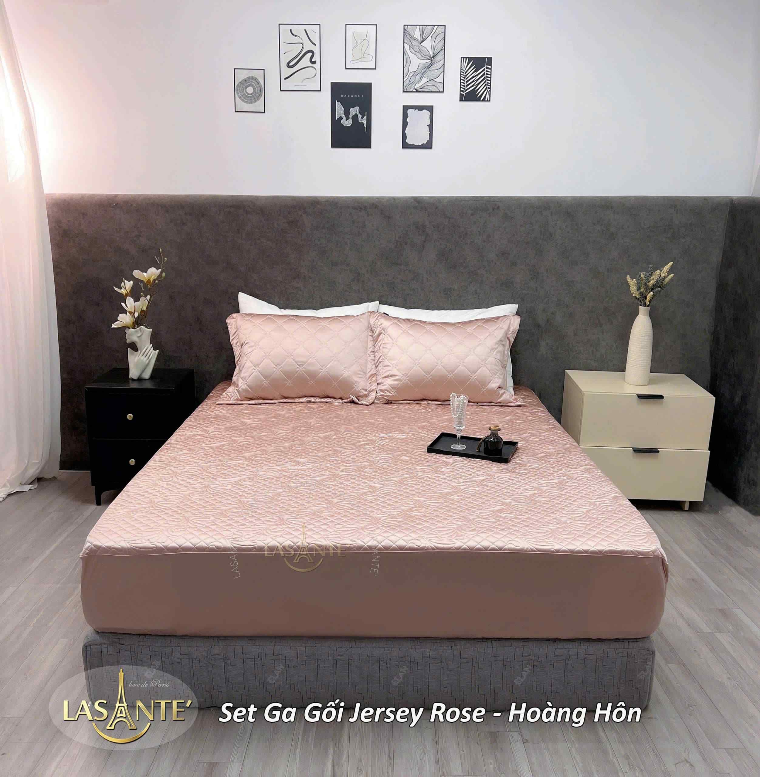Bộ ga gối lụa Jersey Hoàng Hôn - Lasante