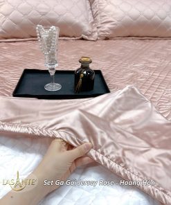 Bộ Ga Gối Lụa Jersey - Hoàng Hôn 2 Bộ ga gối lụa Jersey Hoàng Hôn - Lasante