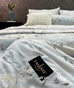 Bộ chăn ga Luxecool Tuyết Liên 1 Bộ chăn ga Luxecool Tuyết Liên - Lasante