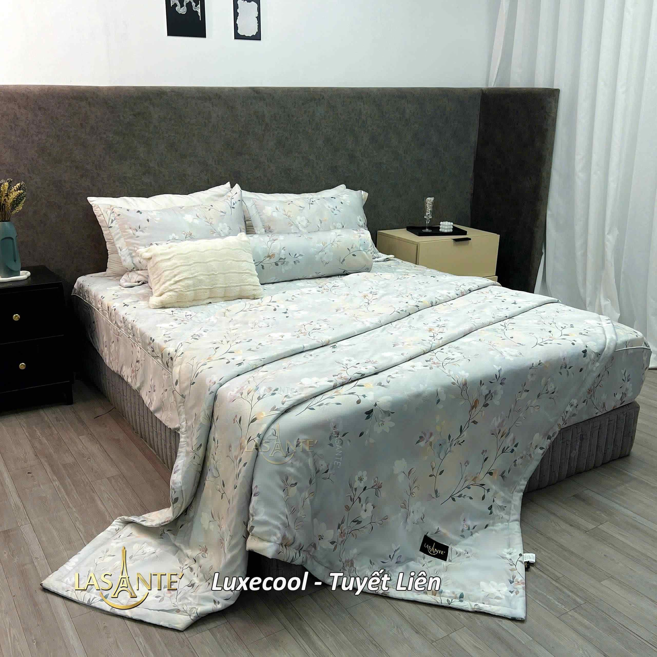 Bộ chăn ga Luxecool Tuyết Liên 3 Bộ chăn ga Luxecool Tuyết Liên - Lasante