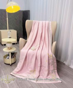 Chăn hè Tencel Mimosa Hồng - Lasante