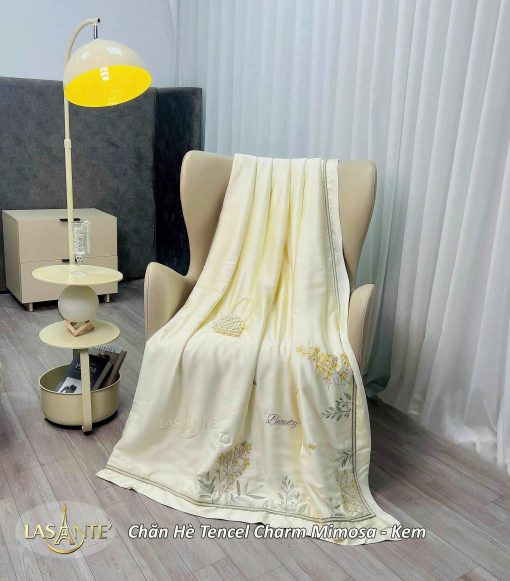 Chăn hè Tencel Mimosa Kem - Lasante