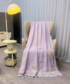 Chăn hè Tencel Mimosa Tím - Lasante