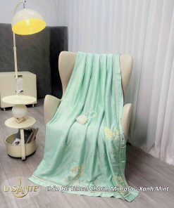 Chăn hè Tencel Mimosa Xanh Mint - Lasante
