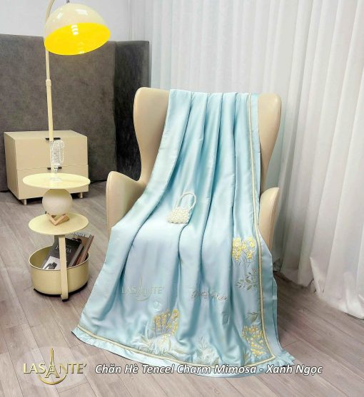 Chăn hè Tencel Mimosa Xanh Ngọc - Lasante
