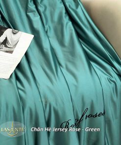 Chăn hè lụa Jersey Green 1 Chăn hè lụa Jersey Green - Lasante