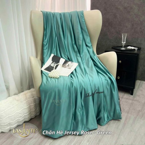 Chăn hè lụa Jersey Green - Lasante