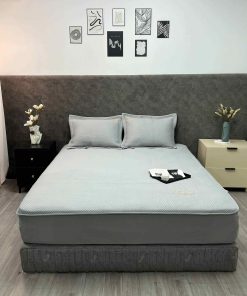Bộ Ga Gối Icemax Plus 06 - Ga Gối Điều Hòa MỚI NHẤT 2025 1 Bộ ga gối Icemax Plus Xám 06 - Lasante