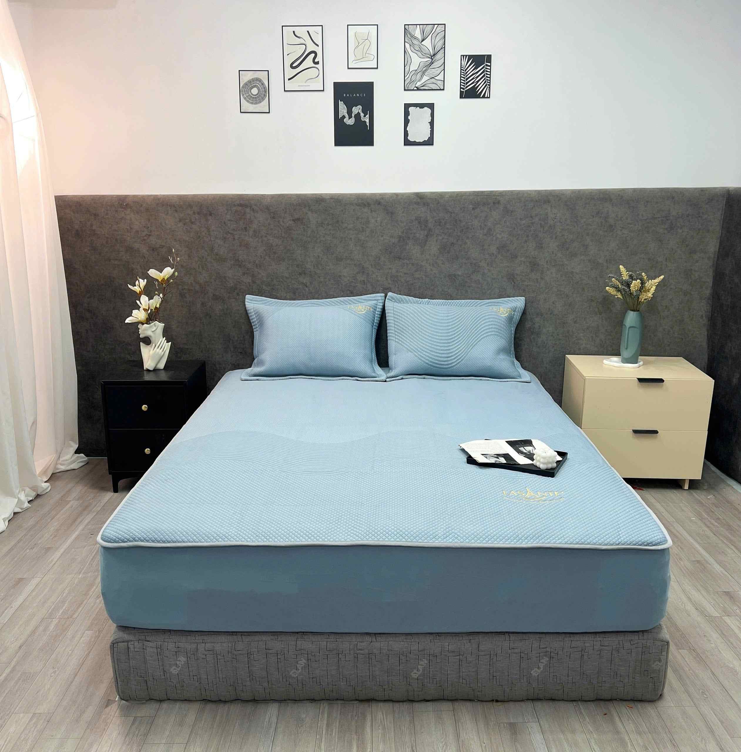 Bộ ga gối Icemax Plus Xanh 06 - Lasante