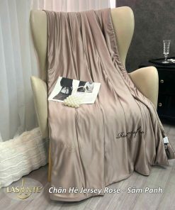 Chăn hè lụa Jersey Sâm Panh - Lasante
