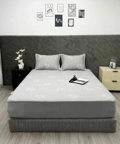 Bộ ga gối lạnh Icemax Xám Hoa Hồng