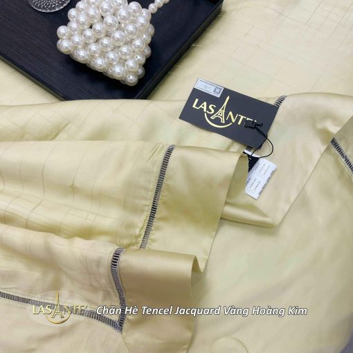 Chăn hè Tencel Jacquard Vàng Hoàng Kim - Lasante