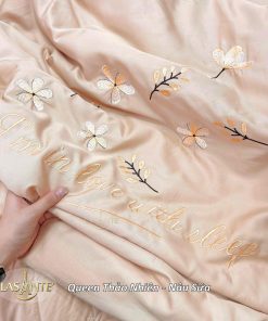 Bộ chăn ga Lasante Queen - Thảo Nhiên Nâu Sữa 2 Lasante Queen - Thảo Nhiên Nâu Sữa