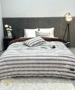 Chăn lông cáo Celine Bạch Kim - chăn đông 3 lớp cao cấp kích thước 2m x 2m3 1 Chăn lông cáo Celine - Lasante