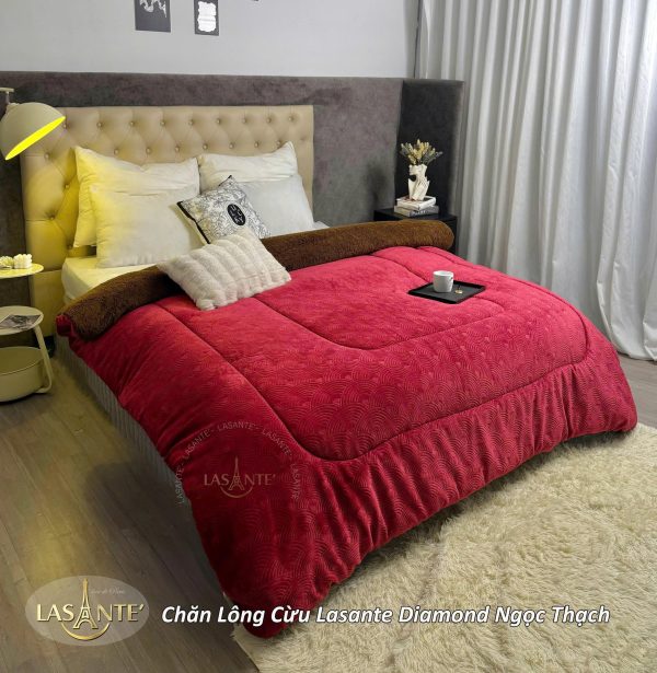 Chăn Lông Cừu Diamond Hổ Phách chính hãng