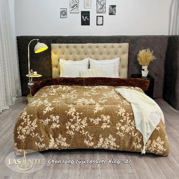 Chăn Lông Cừu Lasante King 27 - Nâu be nhã nhặn