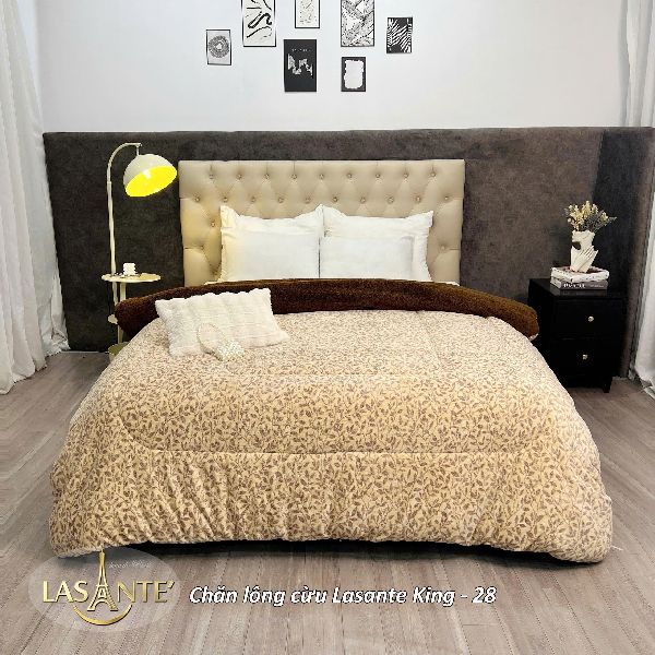 Chăn Lông Cừu Lasante King 28 - Họa tiết lá cây lấy cảm hứng từ thiên nhiên