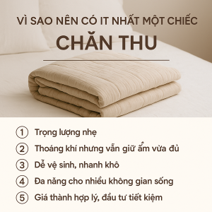 Vì Sao Nên Có Ít Nhất Một Chiếc Chăn Thu Trong Nhà? 5 chan thu 600x600 1