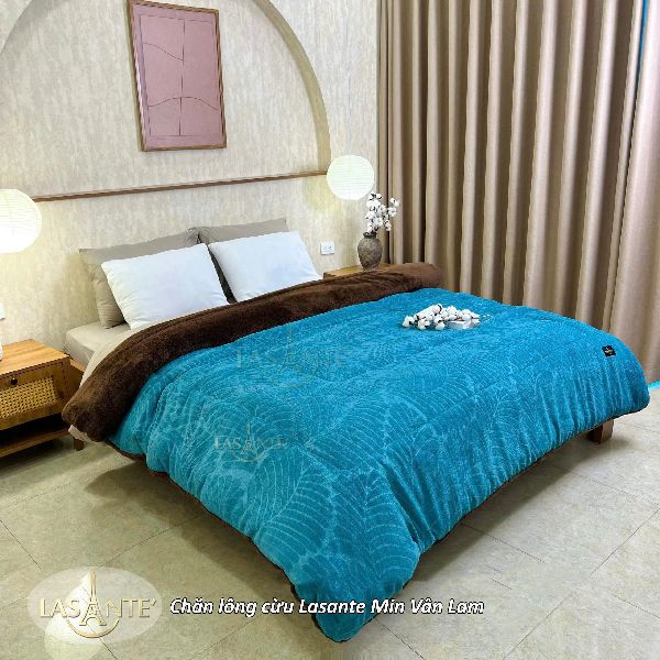 Chăn lông cừu Lasante Min Vân Lam - Chăn lông cừu mùa đông nhẹ mà ấm