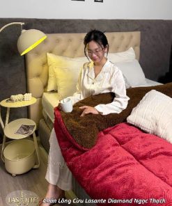 Chăn lông cừu Lasante Diamond Ngọc Thạch (Mẫu mới 2025) - Giữ nhiệt tốt nhưng không gây bí bách 3 z6957463665617 e6afac34923c407ecea56b48d9c657b5