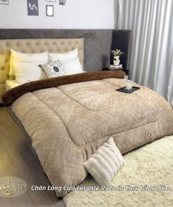 Chăn lông cừu Lasante Victoria Caro Vàng Nâu (Mẫu mới 2025) - Giữ nhiệt mùa đông cao cấp 1 z6975942544198 a7c138a8b30747e442db0b52f0c84217