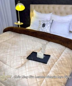 Chăn lông cừu Lasante Victoria Caro Vàng Nâu (Mẫu mới 2025) - Giữ nhiệt mùa đông cao cấp 2 z6975942660843 d8fc7380d1470325b4ba1eb80ea93d04
