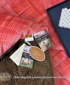 Chăn lông cừu Lasante Victoria Caro Đỏ Gạch (Mẫu mới 2025) - Sang trọng, ấm áp, bền đẹp theo thời gian 5 z6975945778411 dc043f3ed07f5c8e9c8a96286e7d3559