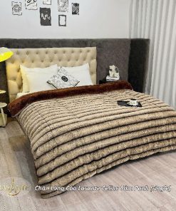 Chăn lông cáo Lasante Celine Sâm Panh (Single) - Hiện đại và tinh tế