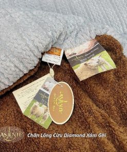 Chăn lông cừu Lasante Diamond Xám Ghi - Trang nhã, tinh tế 3 z7007017302642 50b3068aef210e01ee2c71e3d385d74e