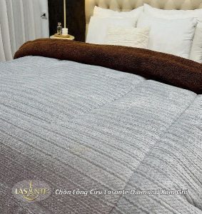 Chăn lông cừu Lasante Diamond Xám Ghi - Trang nhã, tinh tế 4 z7007017521703 fabfae1c96a9a335d6c111f7543b235c