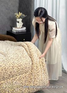 Chăn Lông Cừu Lasante King 28 - Họa tiết lá cây lấy cảm hứng từ thiên nhiên 5 z7007061935964 ee4e3de656e749cd2203410376dd64b3