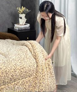 Chăn Lông Cừu Lasante King 28 - Họa tiết lá cây lấy cảm hứng từ thiên nhiên 2 z7007061935964 ee4e3de656e749cd2203410376dd64b3