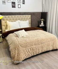 Chăn Lông Cừu Lasante King 28 - Họa tiết lá cây lấy cảm hứng từ thiên nhiên 1 z7007062083140 25d8ca09180f19f917be6f7cb243b940
