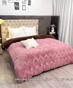 Chăn Lông Gấu Lasante Mineral - Mềm mịn qua từng sợi lông 3 Chan Long Gau Lasante Mineral Hong Tay single
