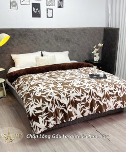 Chăn Lông Gấu Lasante Lá Kim - Trải nghiệm cảm giác ấm áp như trong vòng tay Gấu Bắc Cực 3 Chan long gau Lasante La Kim Nau 1