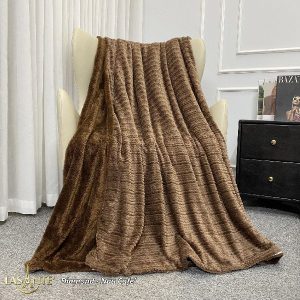 Chăn Thu Lông Cừu Lasante Diamond - Sưởi ấm trọn vẹn từng giấc ngủ mùa thu 9 Chan thu Diamond nau cafe