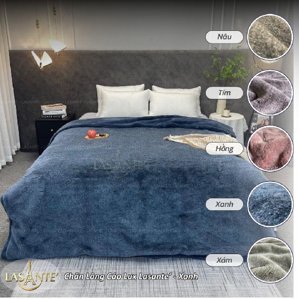Chăn Lông Cáo Lasante Luxury – Đỉnh Cao Ấm Áp, Chạm Mềm Sang Trọng