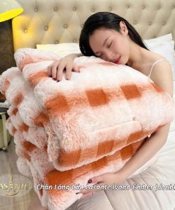 Chăn Lông Cáo Lasante Ivano Ember (Mẫu mới 2025) - Chăn thơm tinh dầu bạc hà