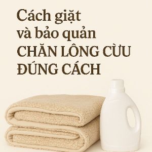 cách giặt và bảo quản chăn lông cừu