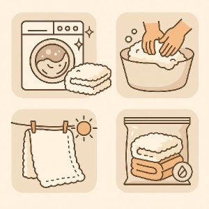 cách giặt và bảo quản chăn lông cừu