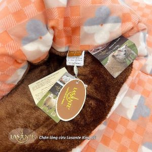 Chăn Lông Cừu Lasante King 06 - Sắc cam rực rỡ kết hợp họa tiết mới lạ, trẻ trung 6 Chăn lông cừu king